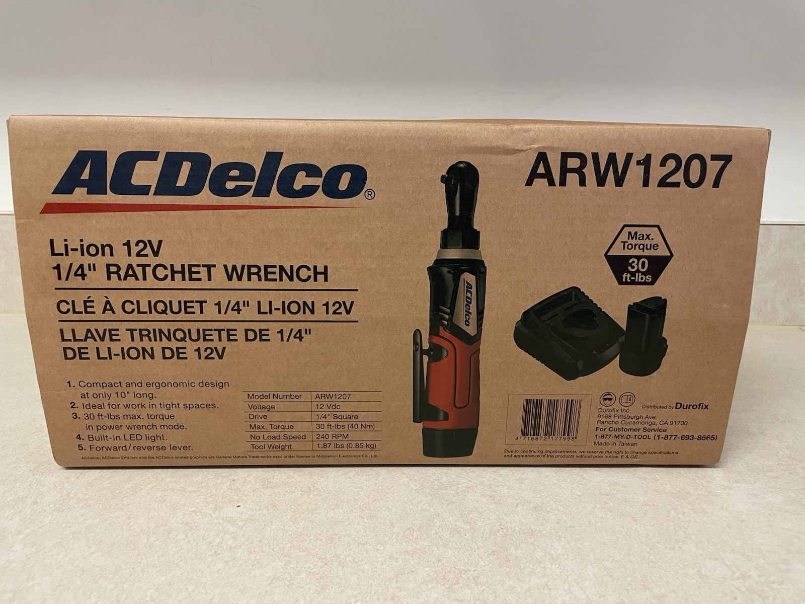 ACDelco ARW1207 Li-ion 12V 1/4″ Ratchet Wrench