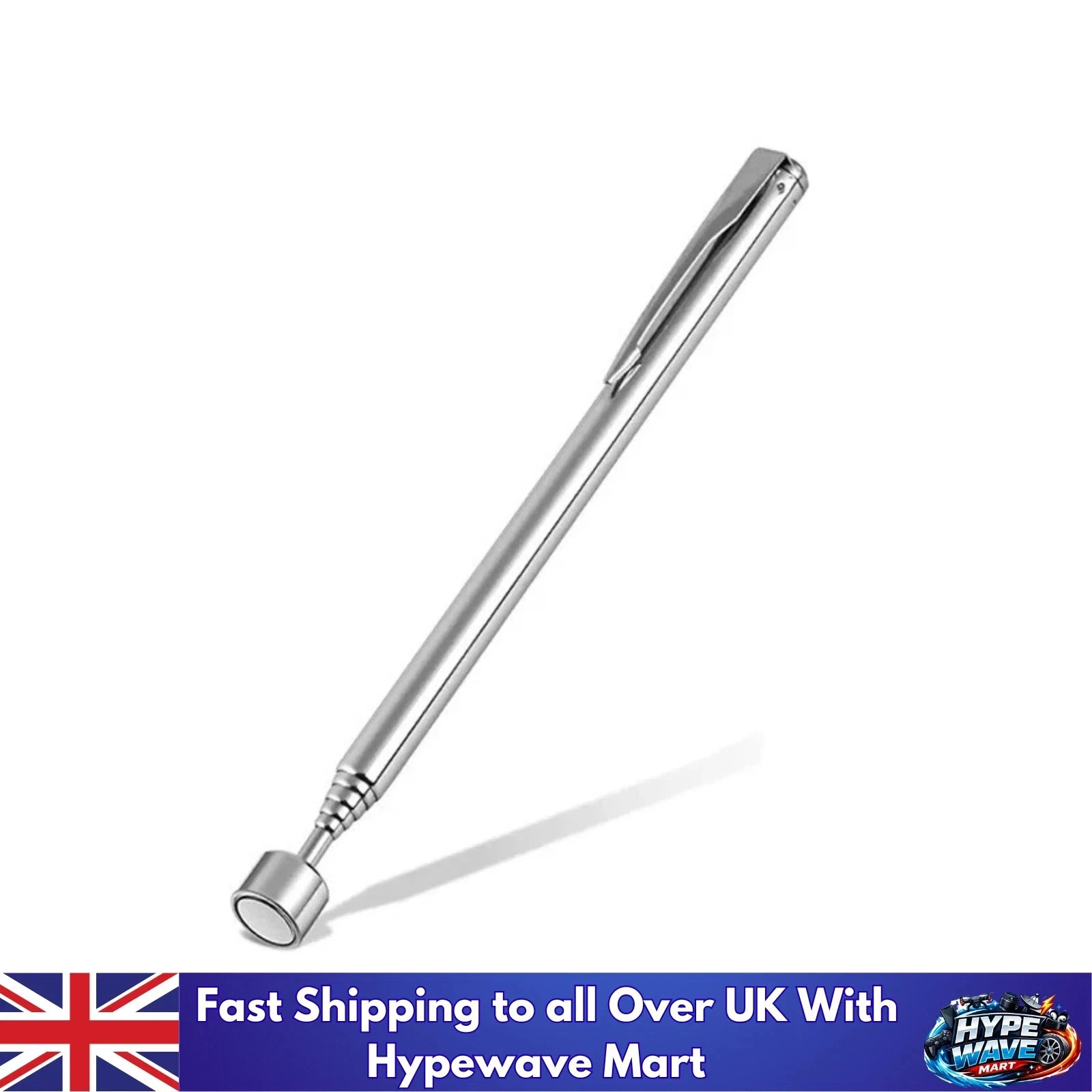 Telescopic Magnetic Pick Up Tool Long Reach Magnet Extendable Extending 3lb Pen