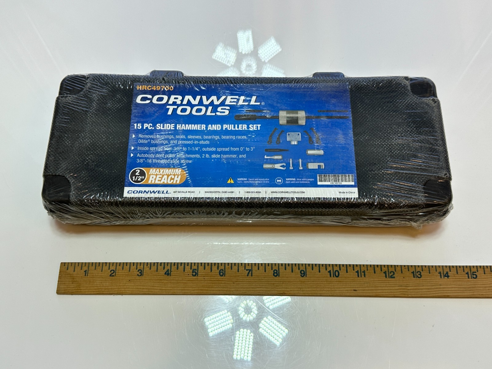 NEW Cornwell Tools HRC49700 15pc Slide Hammer & Puller Set