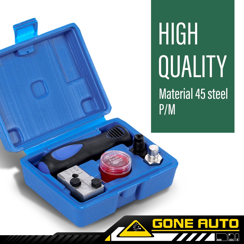 Universal Handheld Car 3/16» Single Flare W/Storage Brake Line Flaring Tool Kit