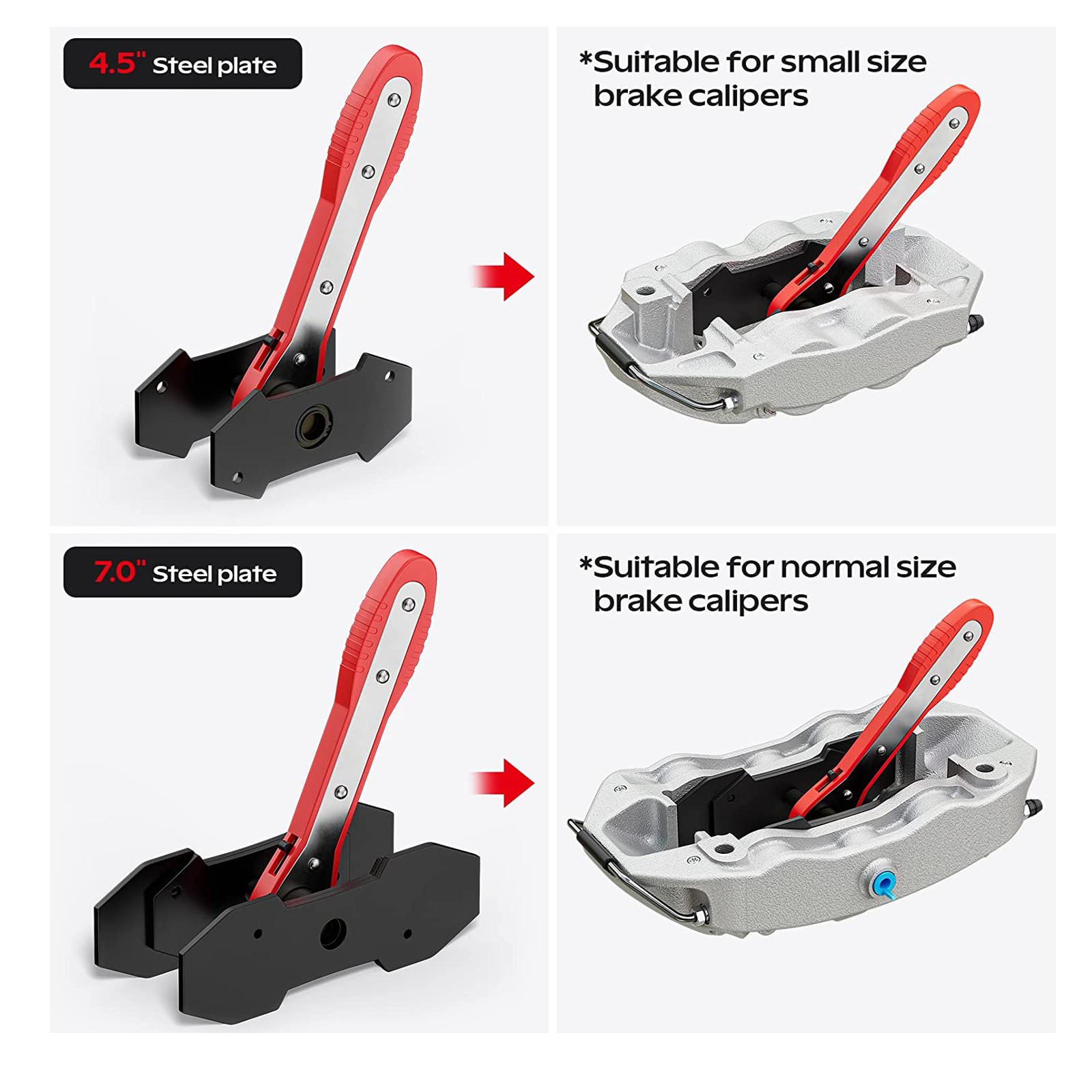 360°Adjustable Brake Caliper Compression Tool with 2PCS Brake Caliper Hanger