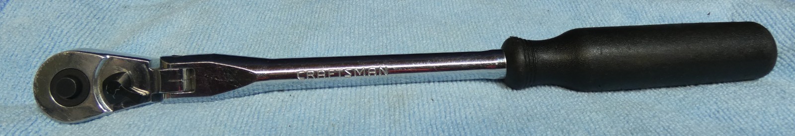 Craftsman 3/8″ Flex Head Quick Release Ratchet Black Ergo Handle 44836 L-AB #BP