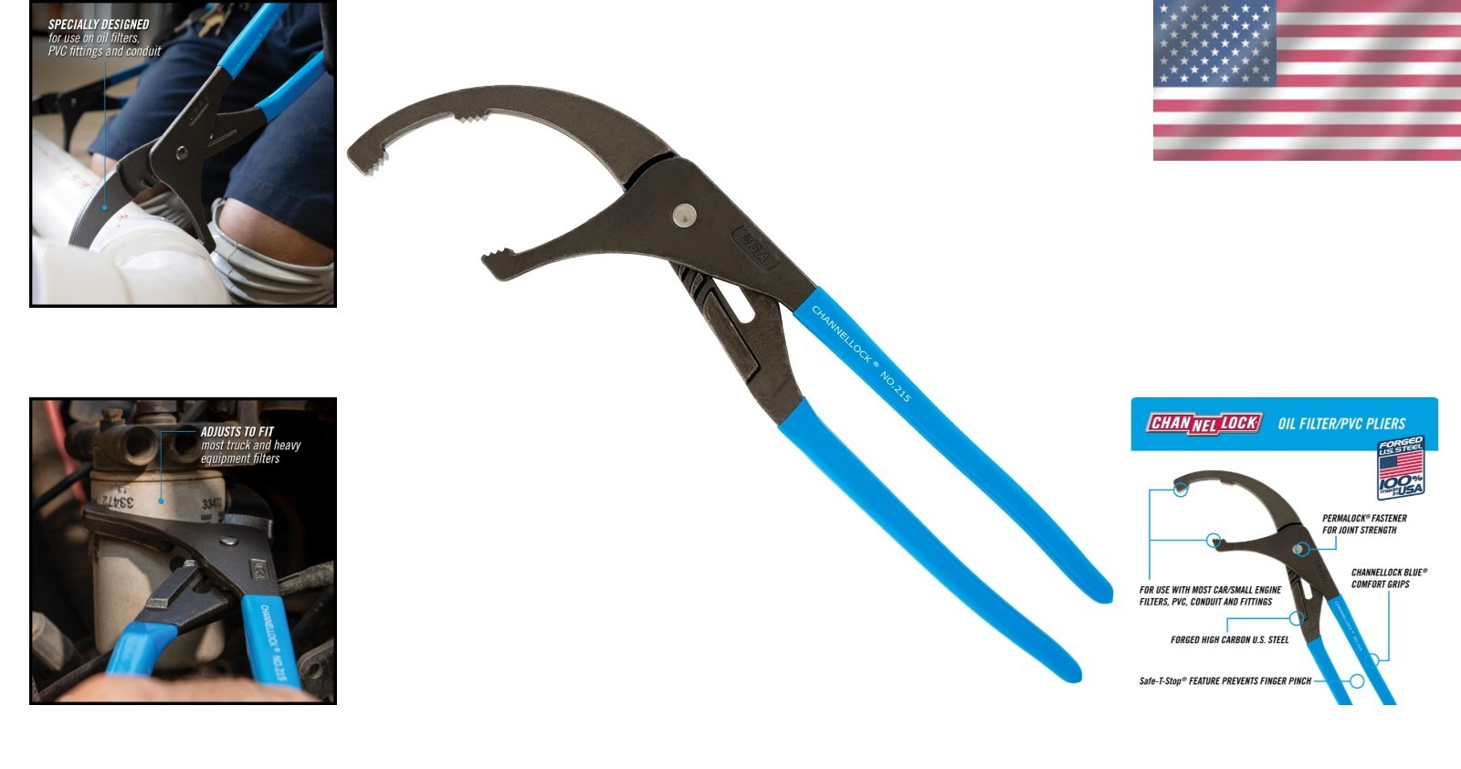 15-Inch Oil Filter Pliers – Adjustable Design for Easy Automotive Maintenance