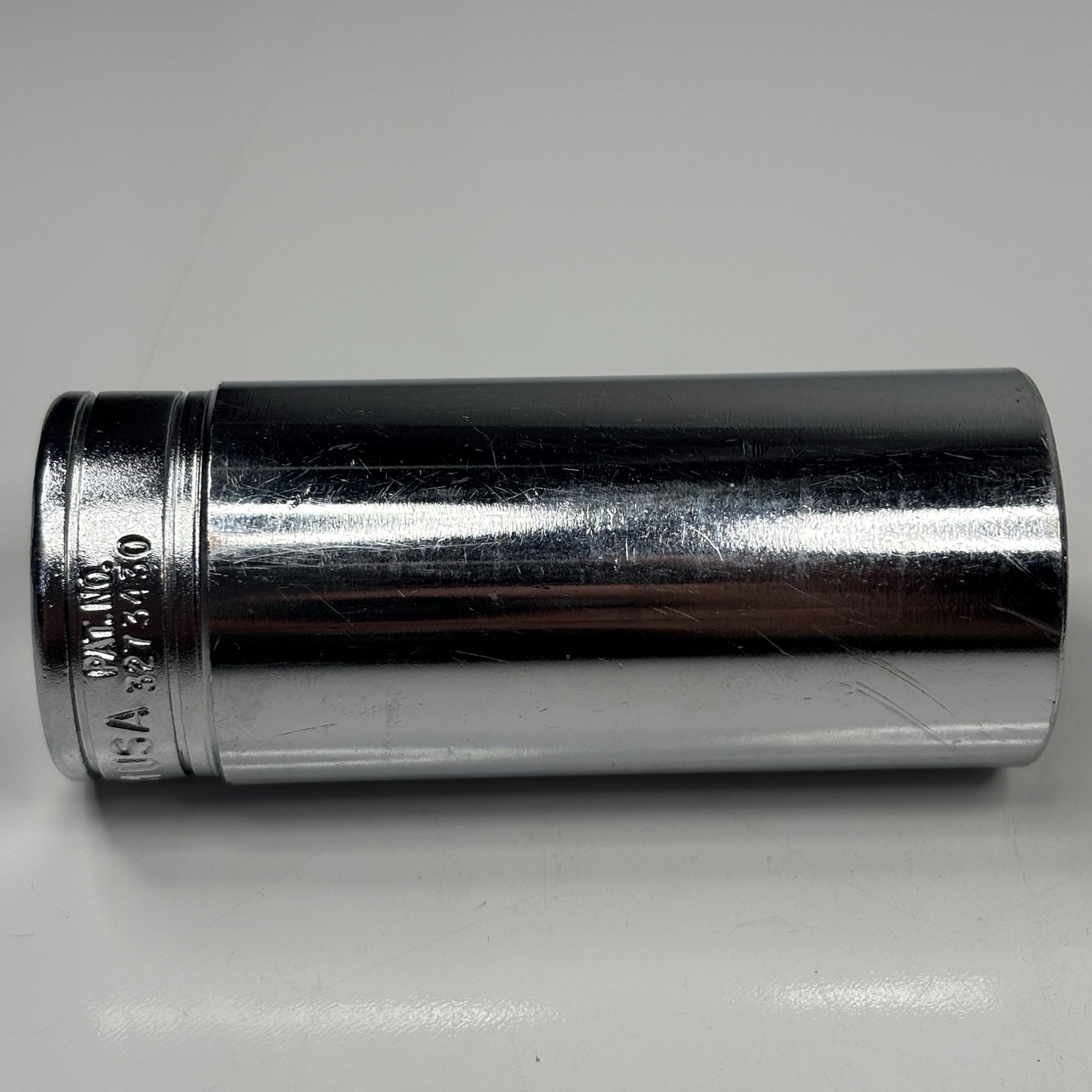 Snap On Tools SFS281 3/8 Dr 6Pt SAE 7/8 Flank Drive Deep Chrome Socket USA VTG