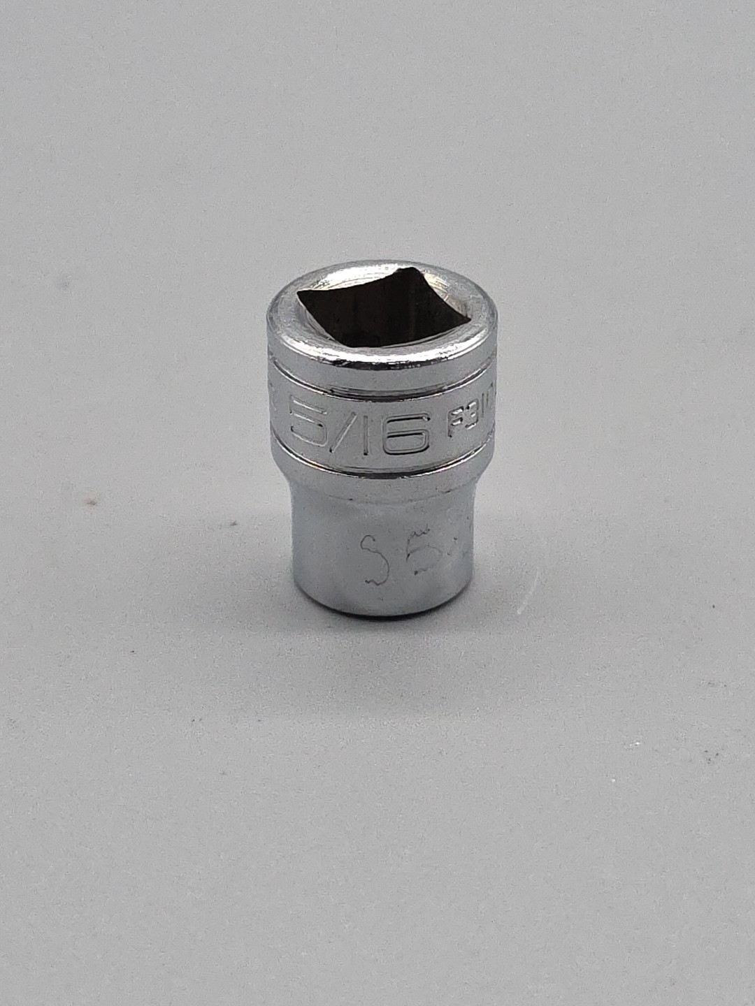 Snap on Tools F310 5/16″ SAE Double Square Shallow Socket 3/8″ Dr Chrome 8pt USA