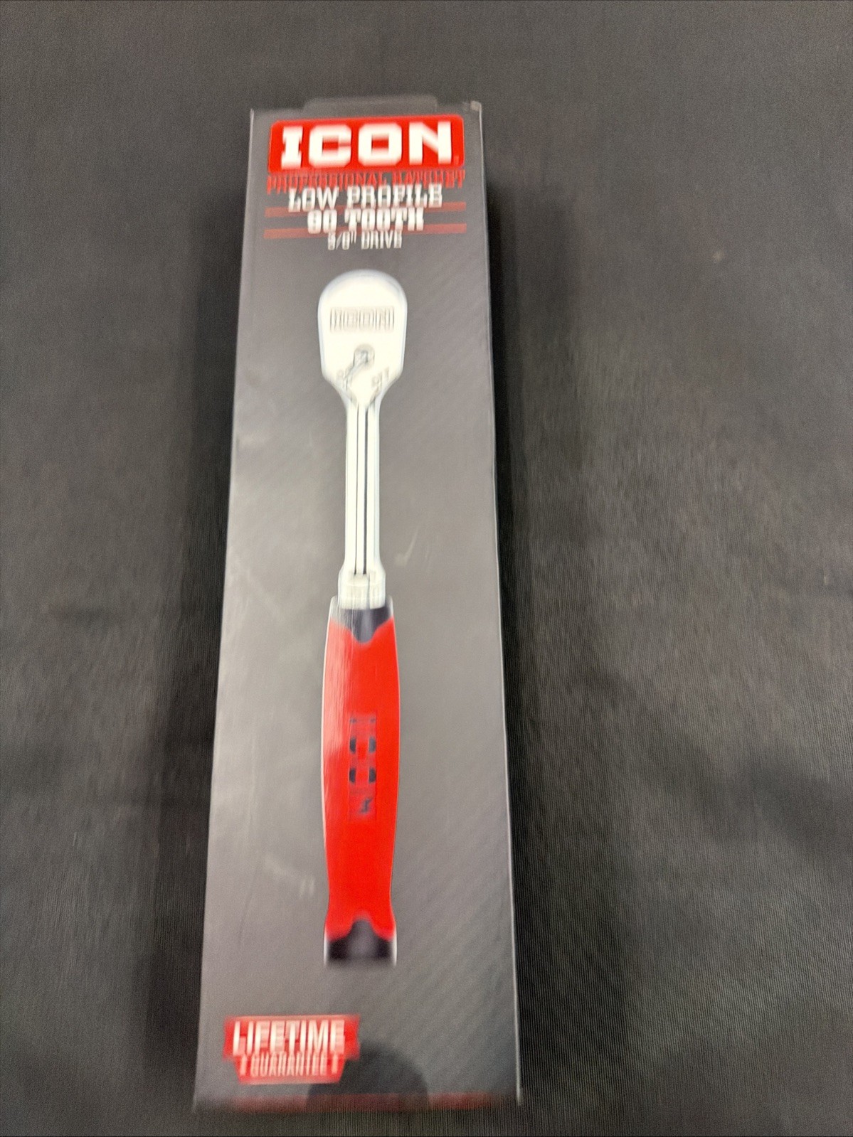 ICON 3/8 In. Drive Professional Low-profile 90-Tooth Ratchet Comfort Grip