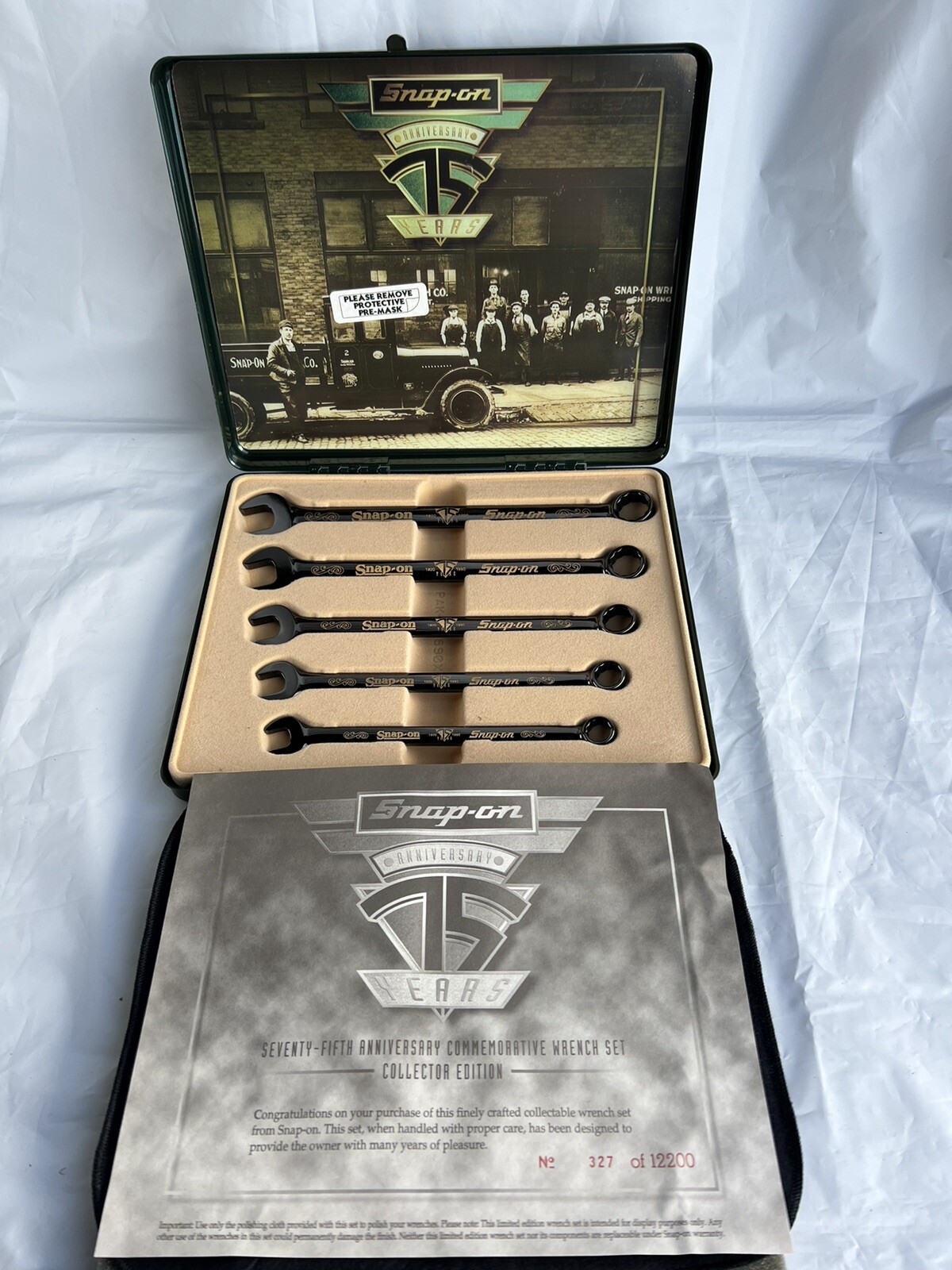 Snap on Tools 75th Anniversary Limited Edition Numbered Wrench Set 327 of 12200