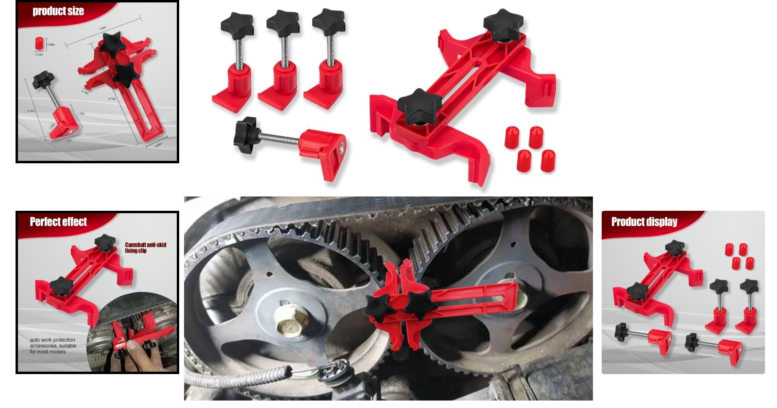 Compact Camshaft Locking Tool Set for Efficient Engine Repairs – 3.54 x 4.72 in