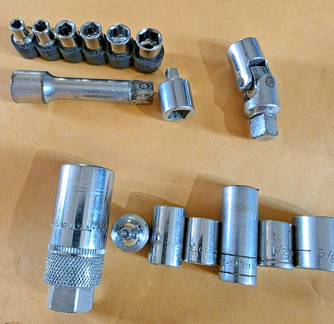 Mixed Lot of Sockets – Asst Brands And Sizes- Lot of 16. HT#496