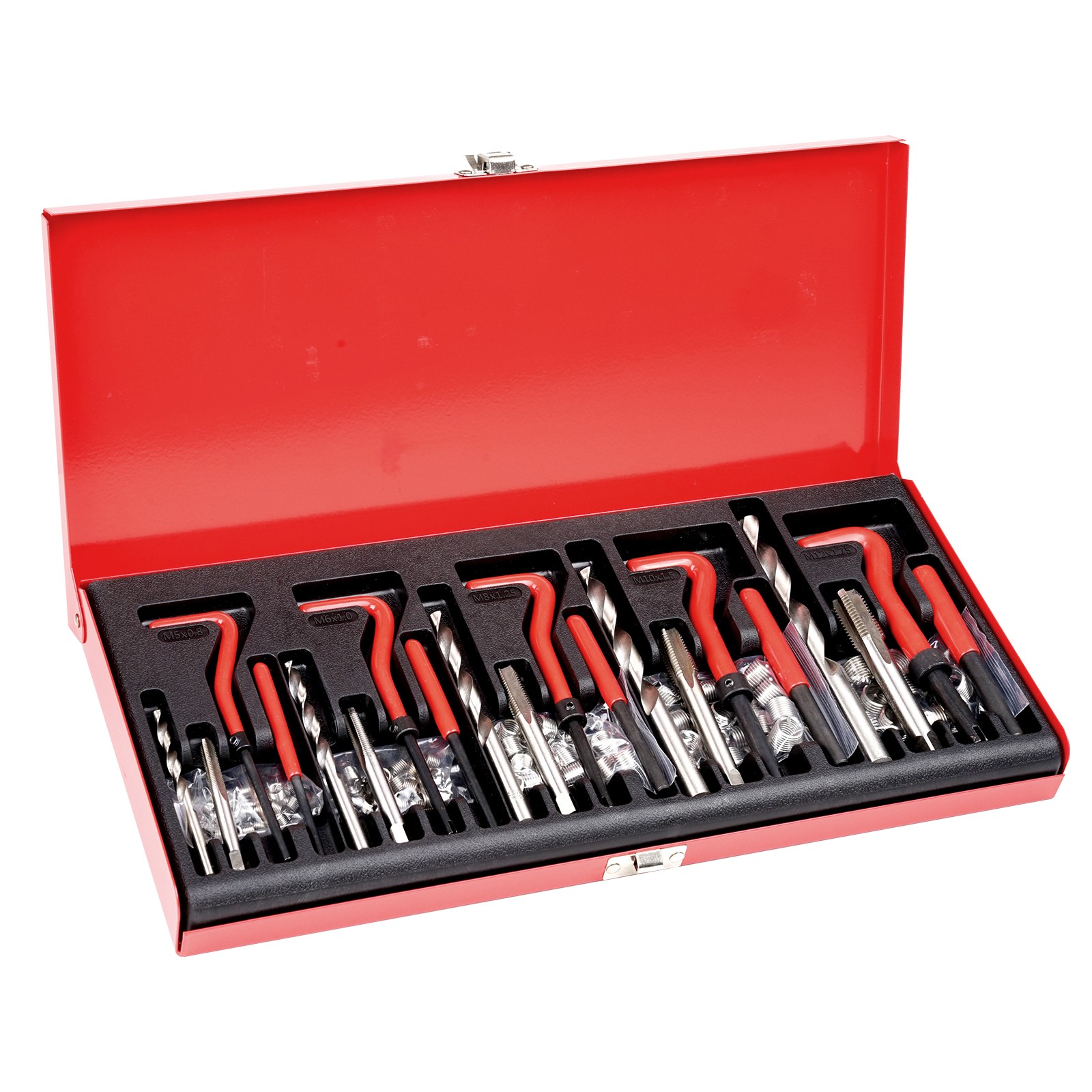 Uimoso 166 PCS Helicoil Thread Repair Kit Metric Rethread Tool M5 M6 M8 M10 M12