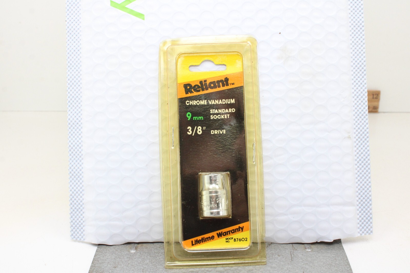 Reliant 87602 9mm Metric Chrome 3/8″ Drive 6 Point Standard Socket
