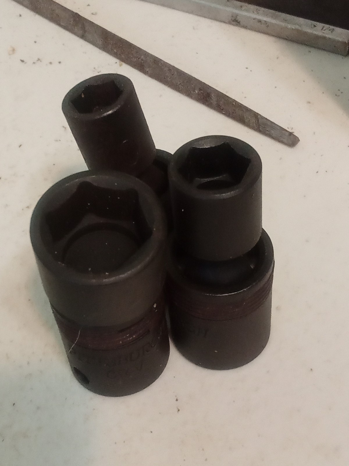 3 Pittsburg CR-V Swivel Sockets – 3/8″ drive