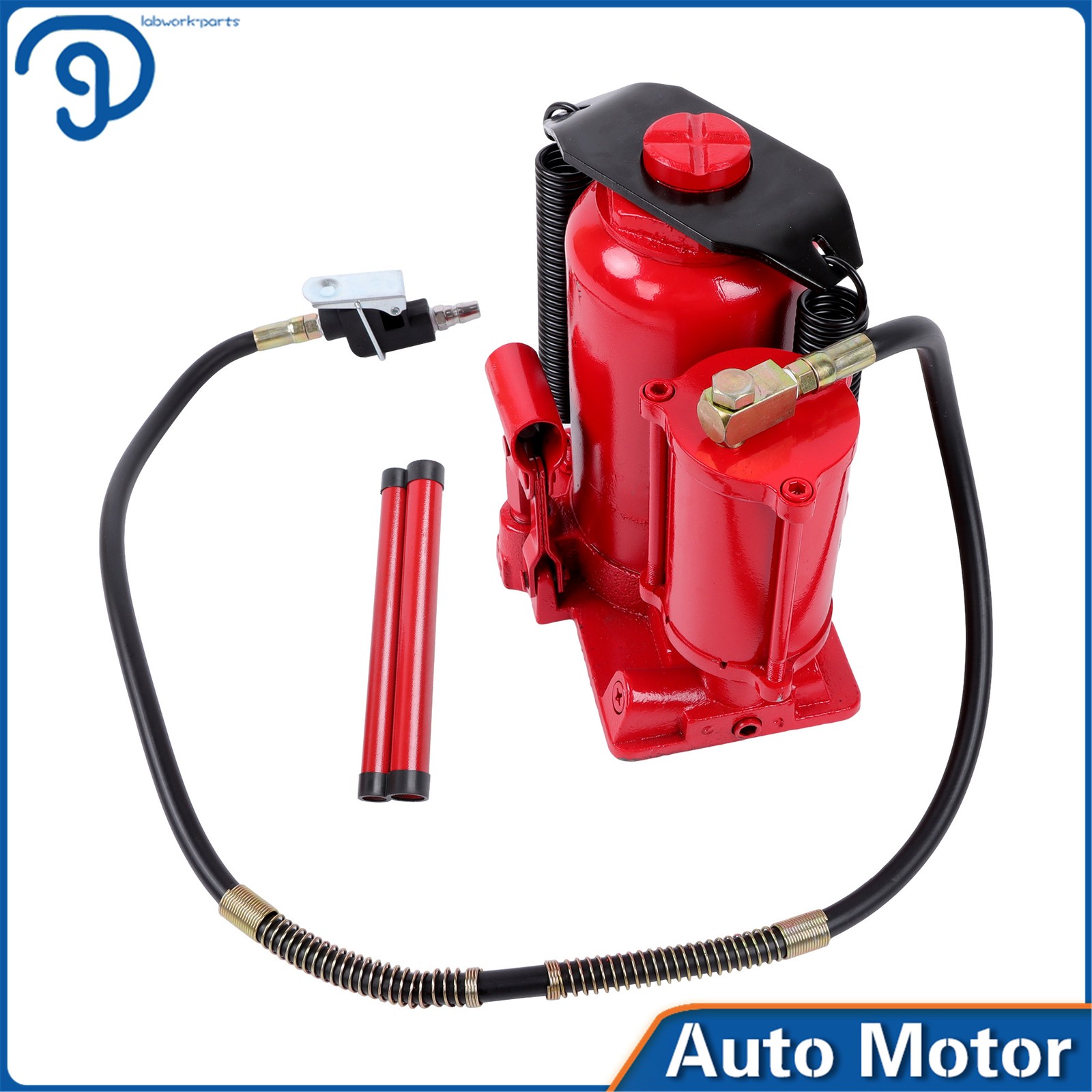 Air Hydraulic Bottle Jack 20 Ton/40,000 Lbs Welded Low Profile Pneumatic