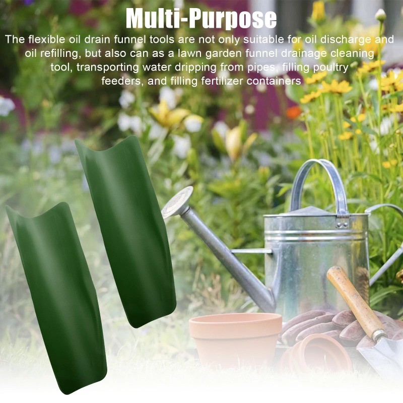 2X Universal Flexible Oil Draining Funnel Fluid Car Engine Longer Refueling Tool