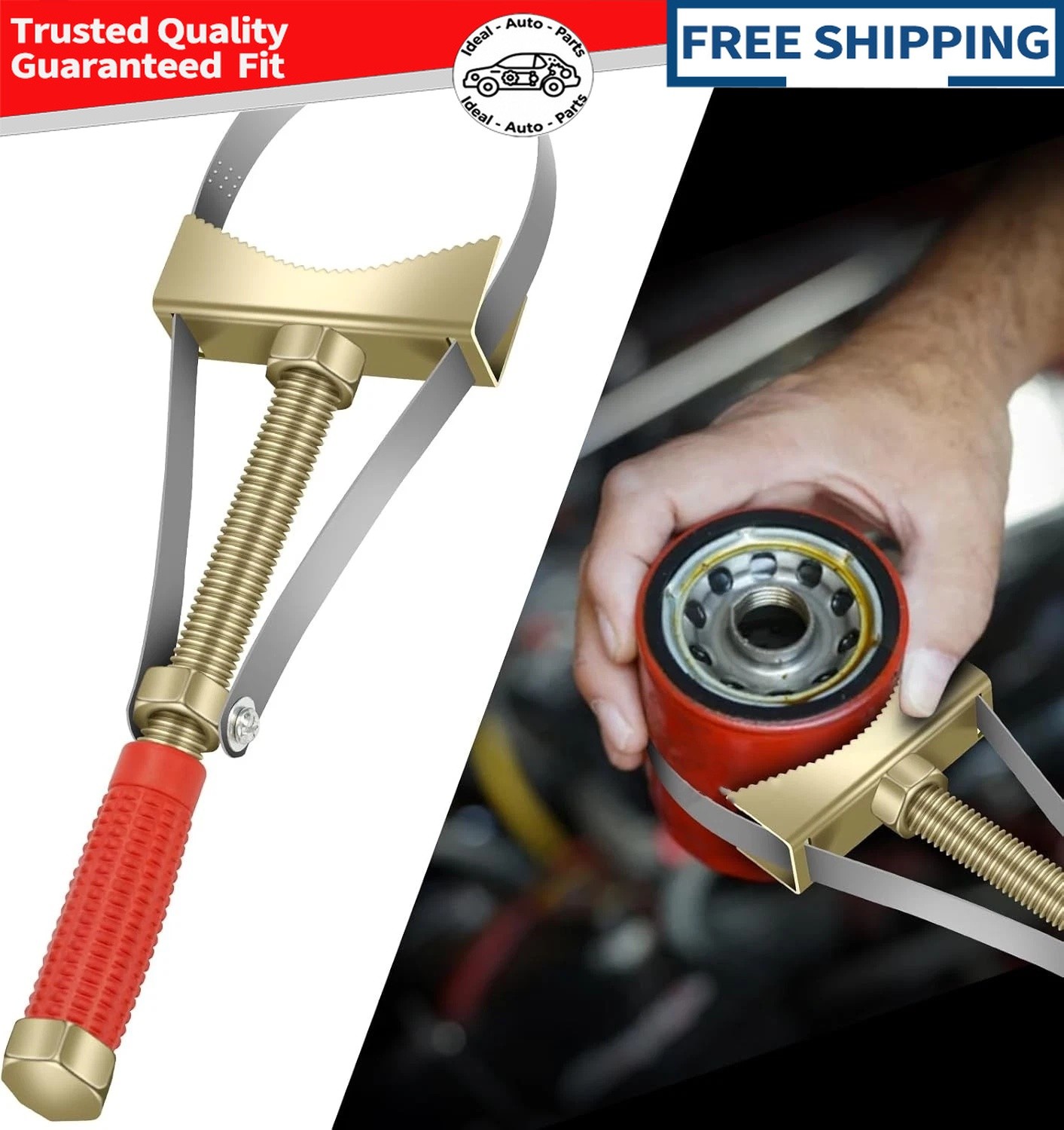 New Oil Filter Wrench Oil Filter Removal Excavators Strap 9-15 cm Diameter US