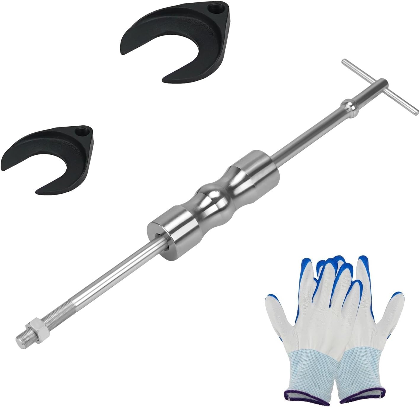 Inner CV Axle Puller Tool Set 5/8″-18 Slide Hammer & CV Joint Fork 63mm 48mm