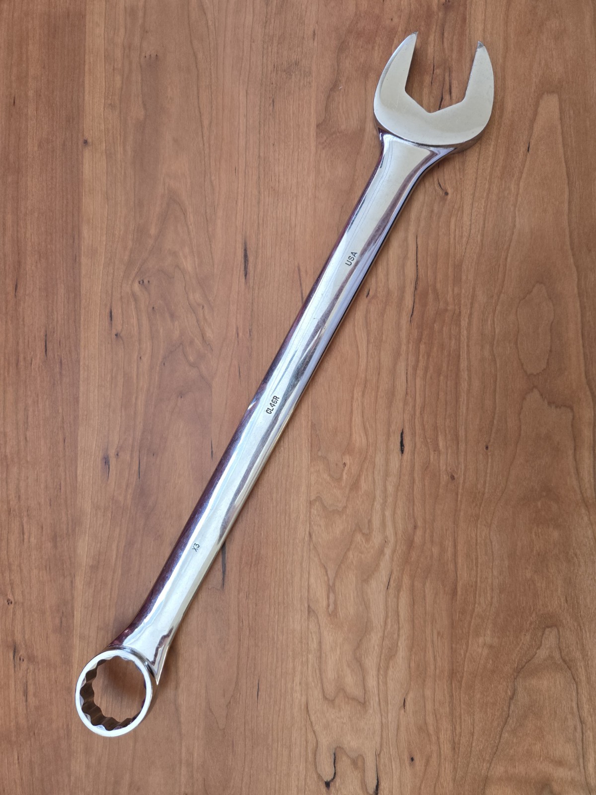 MAC TOOLS CL46R Extra long Chrome Polish Jumbo Combination Wrench, 1-7/16″