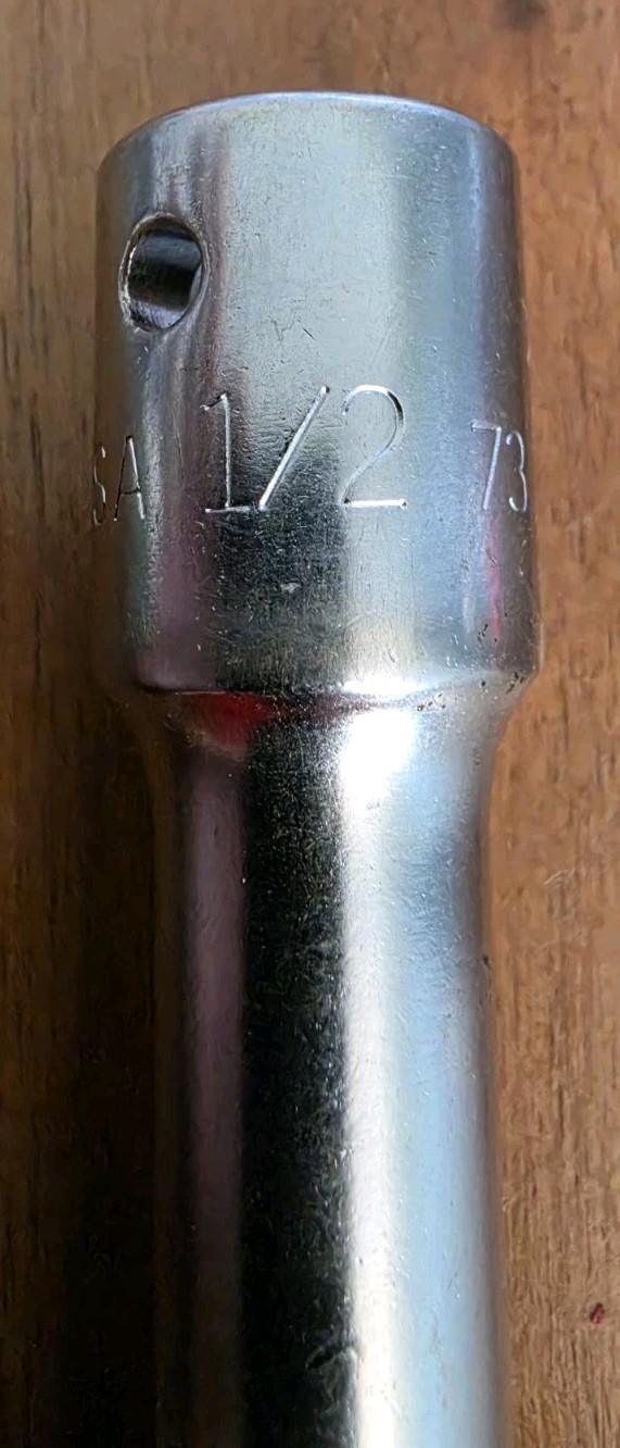Vintage Easco 73 1206 1/2″ Drive 6″ Extension Bar Socket Tool USA Made