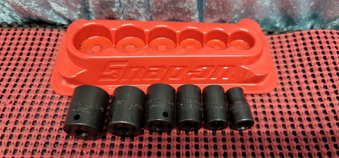 SNAP-ON TOOLS IMTMI8A 6-PC SHALLOW IMPACT SOCKETS 6 PT SAE 1/4″ – 9/16 1/4″ DR