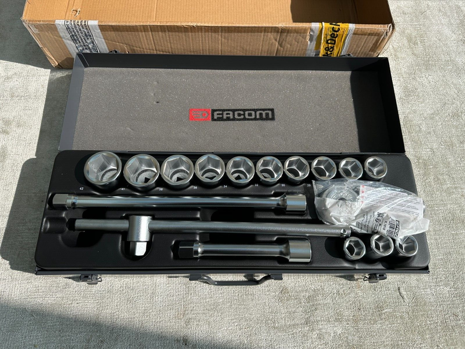 FACOM K.415E Socket Set 17pc 3/4″ Square Drive Metric 6pt (22-42mm) *INCL VAT*