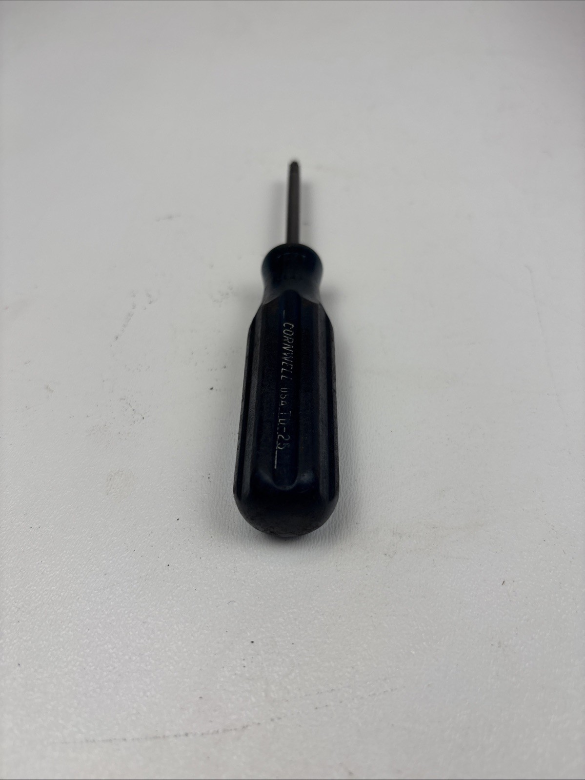 Vintage Cornwell Tools USA TD-25 T25 TORX Screwdriver Hard Blue plastic Handle