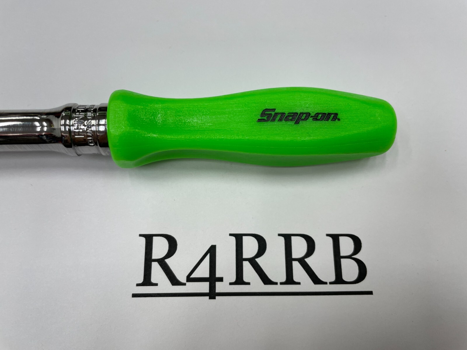 Snap-on Tools USA NEW GREEN 3/8″ Drive Hard Grip Round Swivel Ratchet FHNFD100G