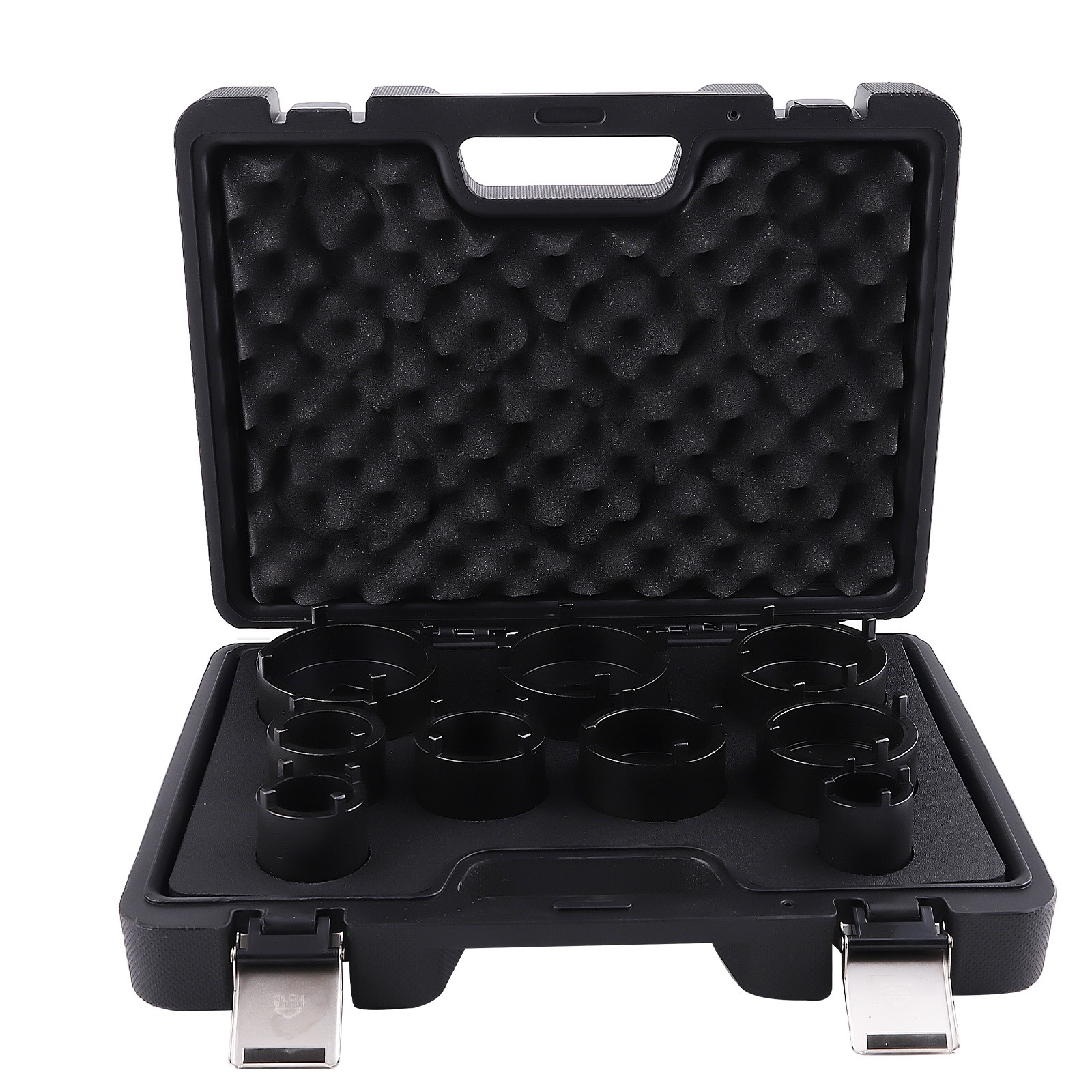 9PCS 1/2″ & 3/4″ DRIVE GROOVED LOCK NUTS SOCKET SET FOR KM4-KM12 NEW