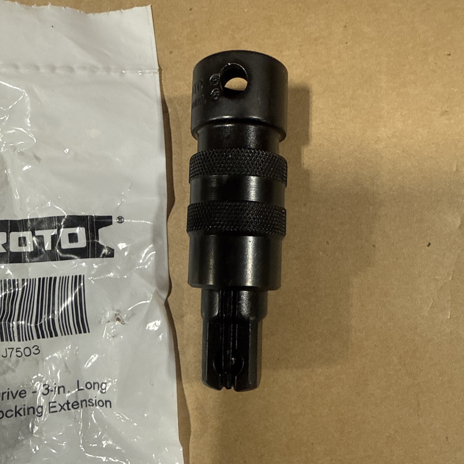 Proto 1/2″ Drive 3” Impact Locking Extension Black Oxide J7503 USA NEW