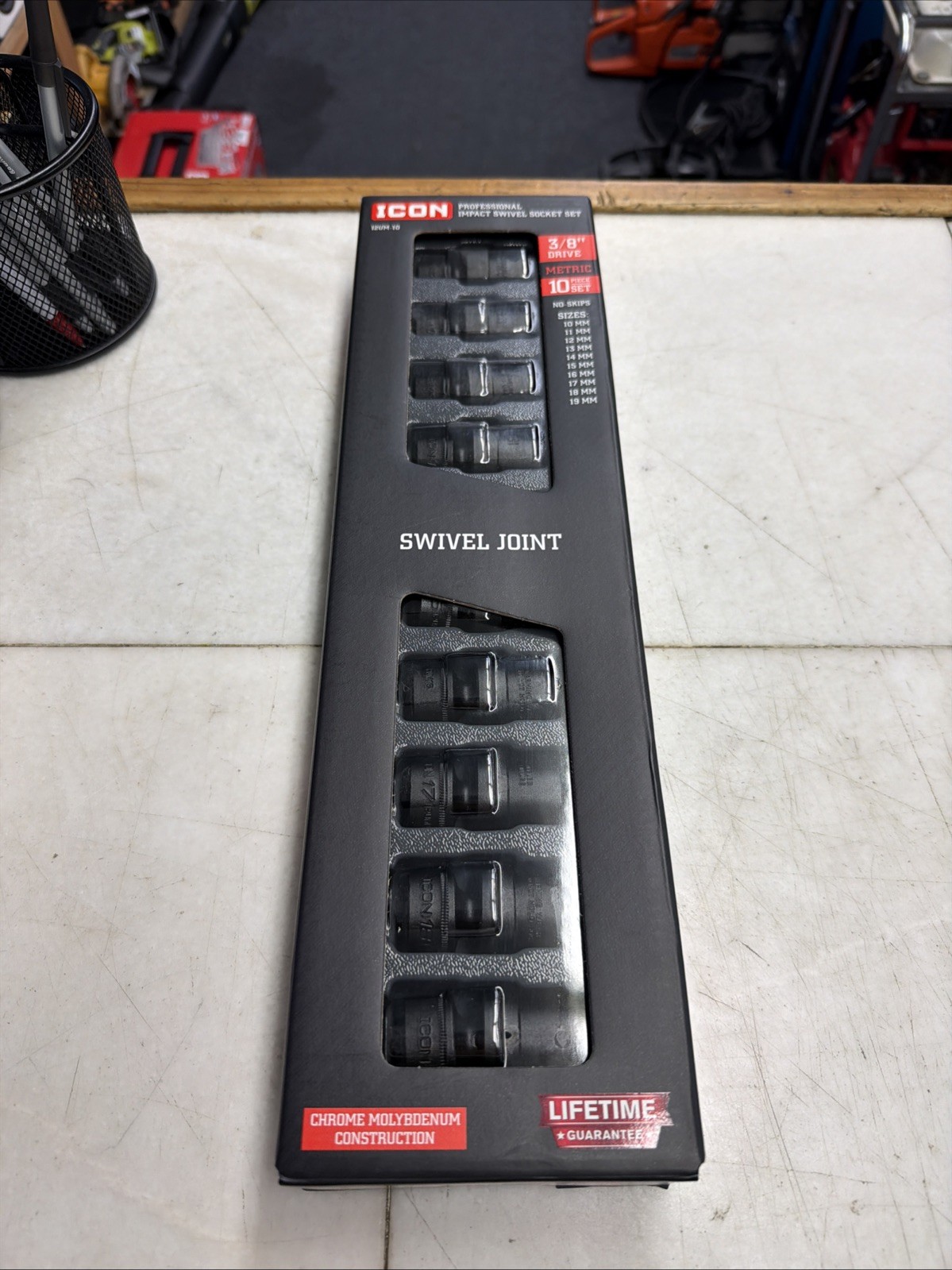 Icon Professional Impact Swivel Metric Socket Set 3/8in. Drive | I2UM-10 | 59747
