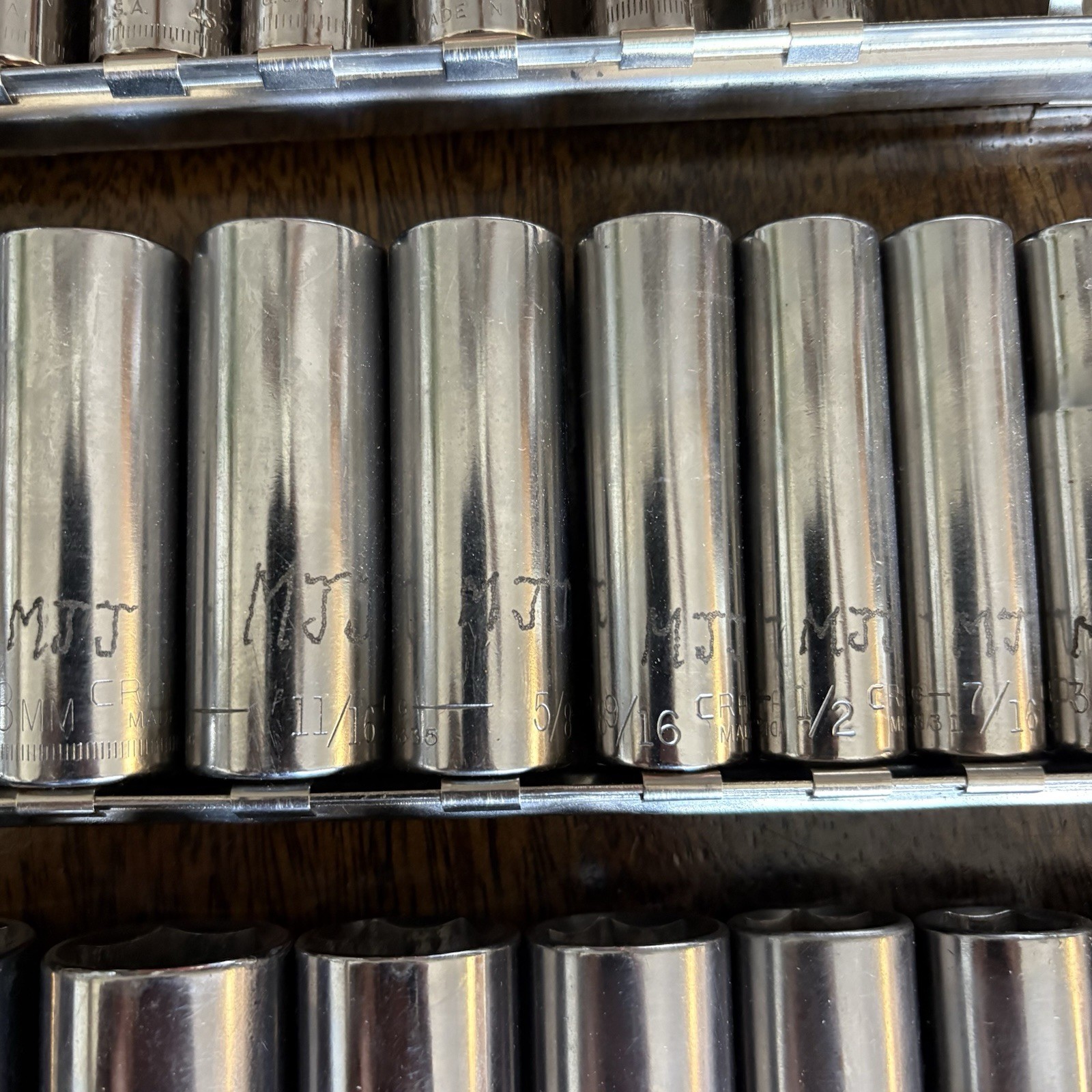 Craftsman Socket Set Lot VTG USA 1/4 3/8 1/2 Double Standard Metric Deep