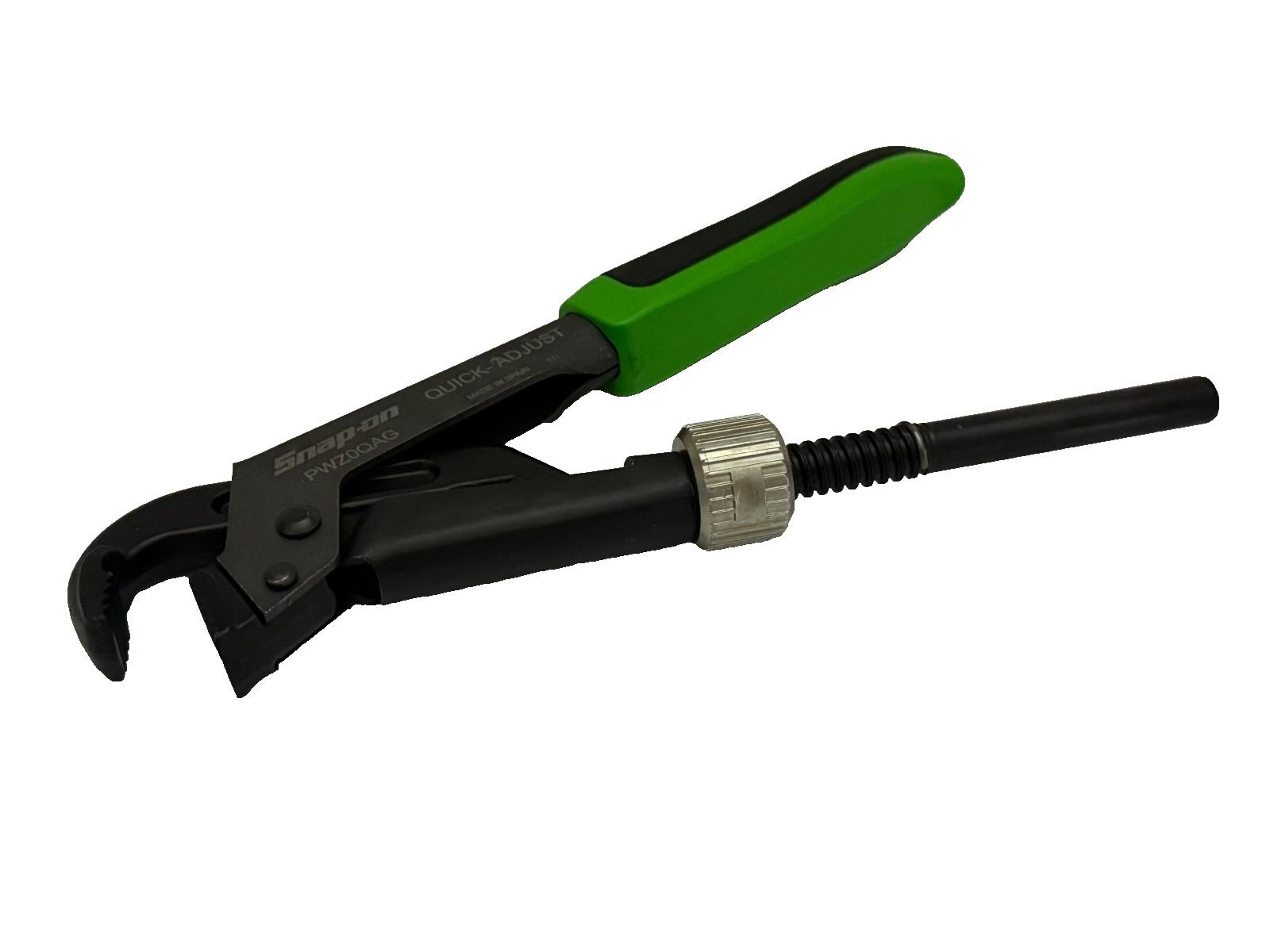 Snap-on Tools GREEN 8-5/8″ Soft Grip Quick Adjust Pliers Wrench PWZ0QAG NEW