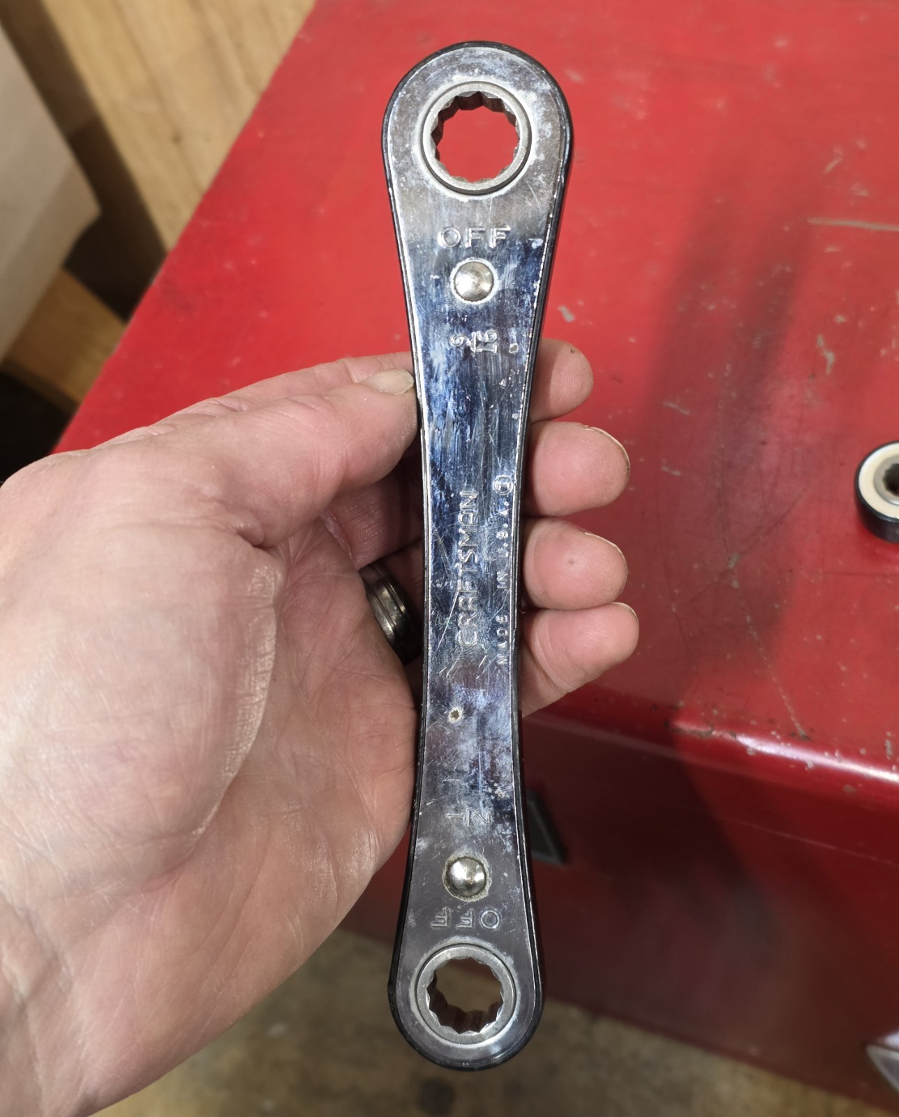 Craftsman USA 5pc. SAE Ratcheting Box End Wrench Set 1/4-5/8 3/4 7/8 15/16″ READ