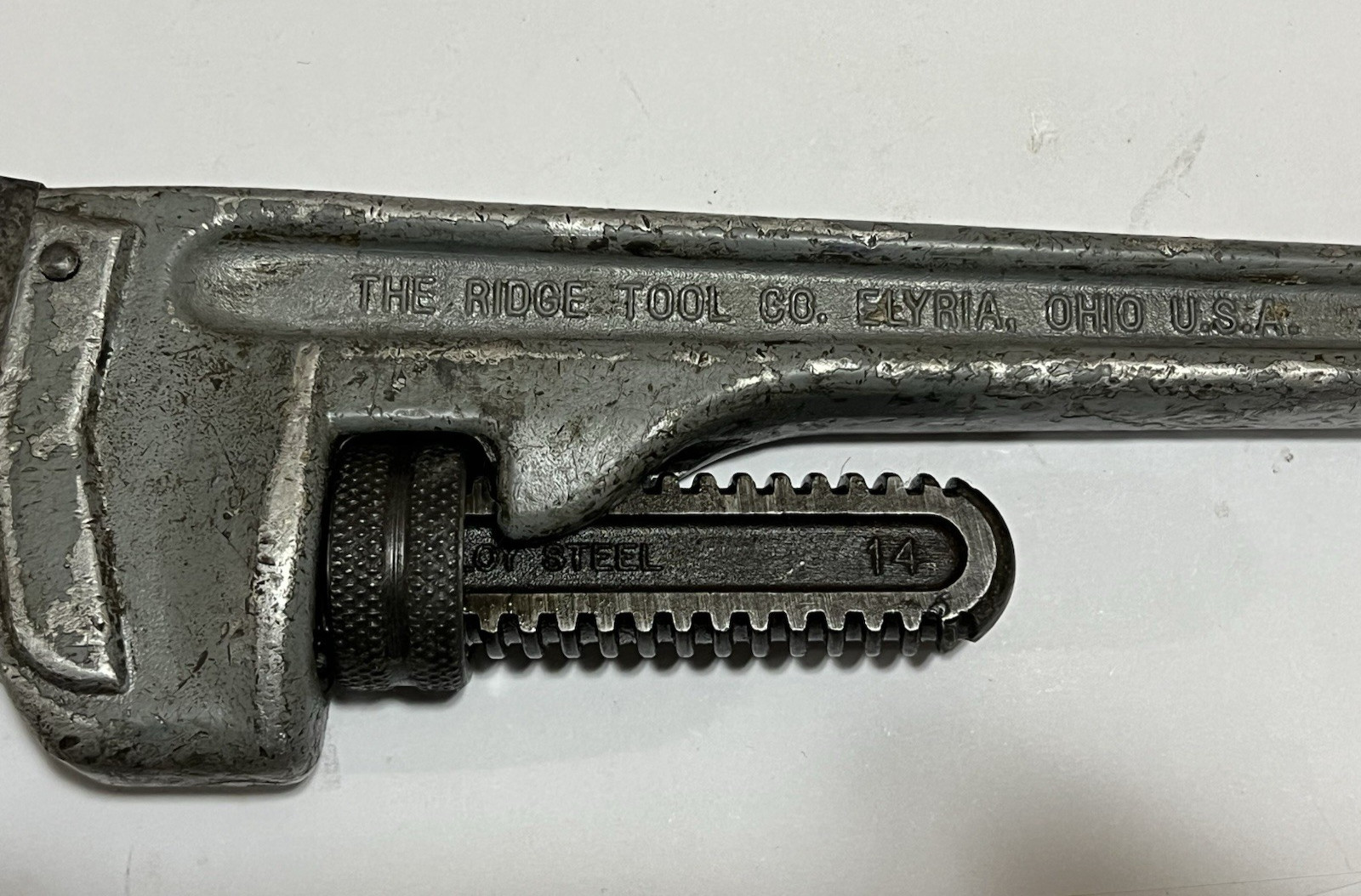RIDGID 814 Ridge Tool Co 14″ Aluminum Heavy Duty Straight Pipe Wrench 350mm USA