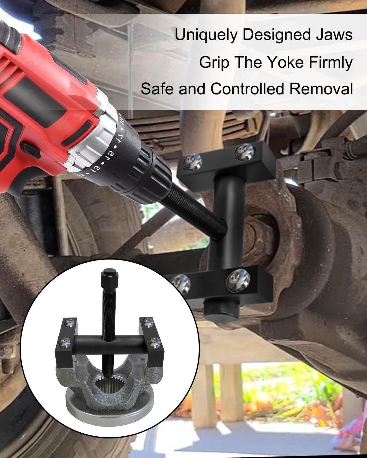 Durable High-Grade Steel Yoke Removal Tool – Safe & Easy Operation for Trucks