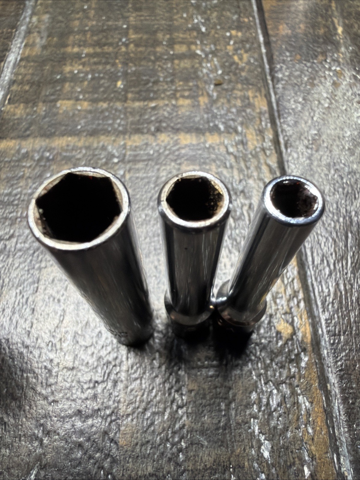 Mac Tools MD6 Lot Of 7 Metric Deep Sockets 5,6,9,11,12,13,14mm 1/4″ Drive