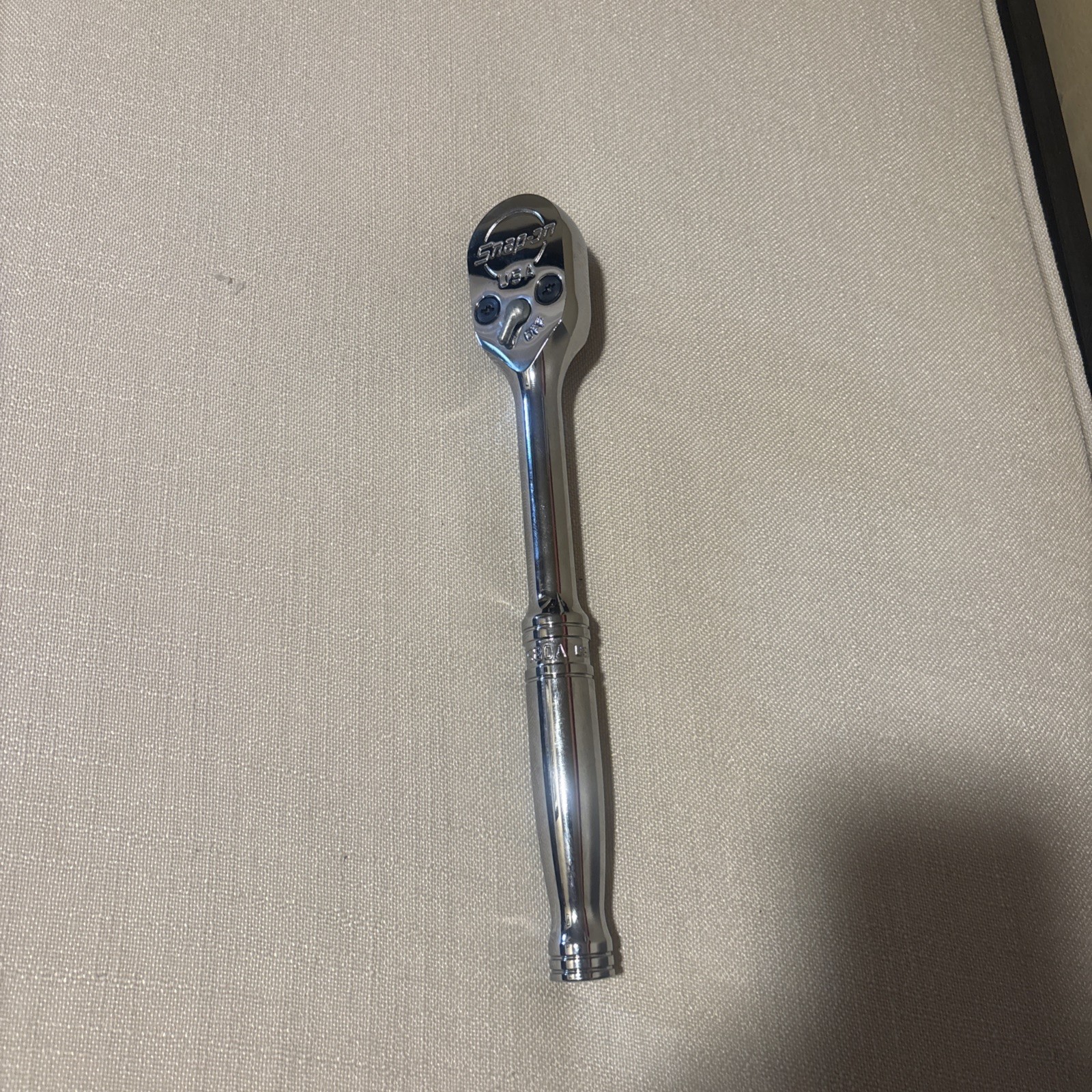 Snap-on Tools USA NEW STYLE 1/2″ Drive Fine 80 Tooth Chrome Handle Ratchet S80A