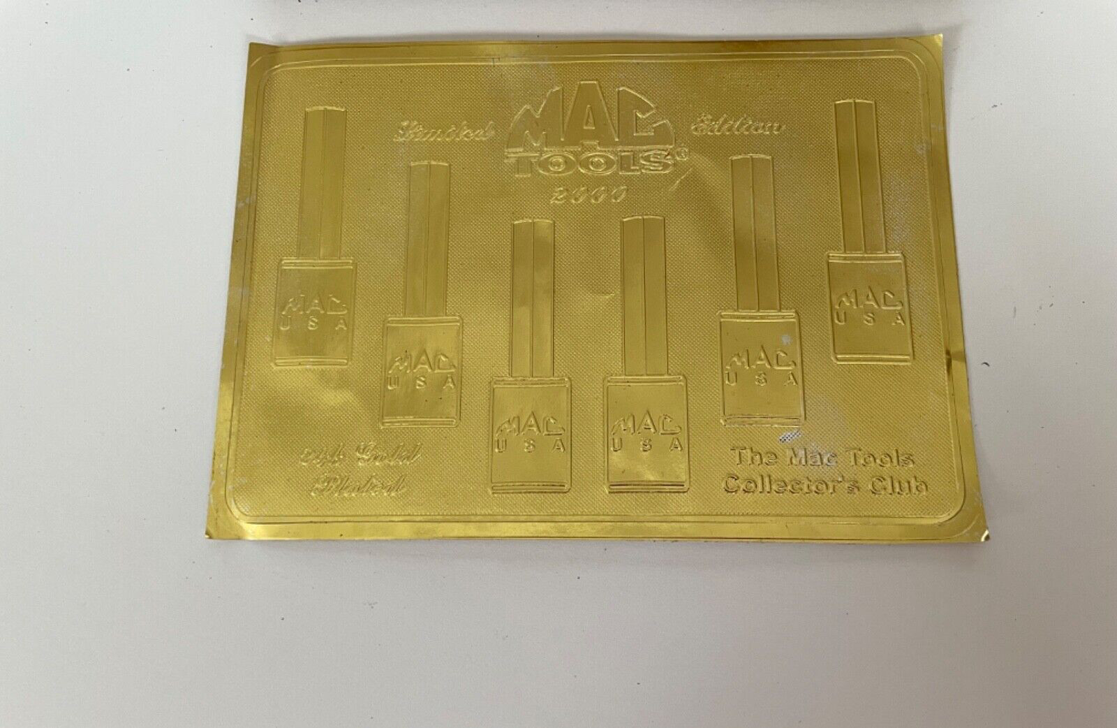 MAC Tools Hex Allen Socket Set Limited Edition 24K Gold Plated USA #3506