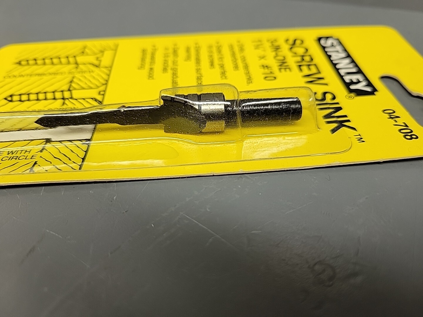 Stanley 04-708 3-In-One Screw Sink 1-1/4″ x #10 USA 1524A New Old Stock