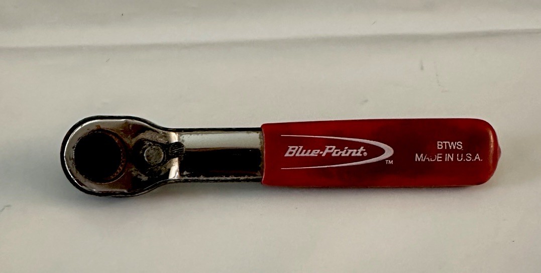 Blue Point BTWS 1/4″ Hex Bit Straight Minature Reversible Ratcheting Ratchet