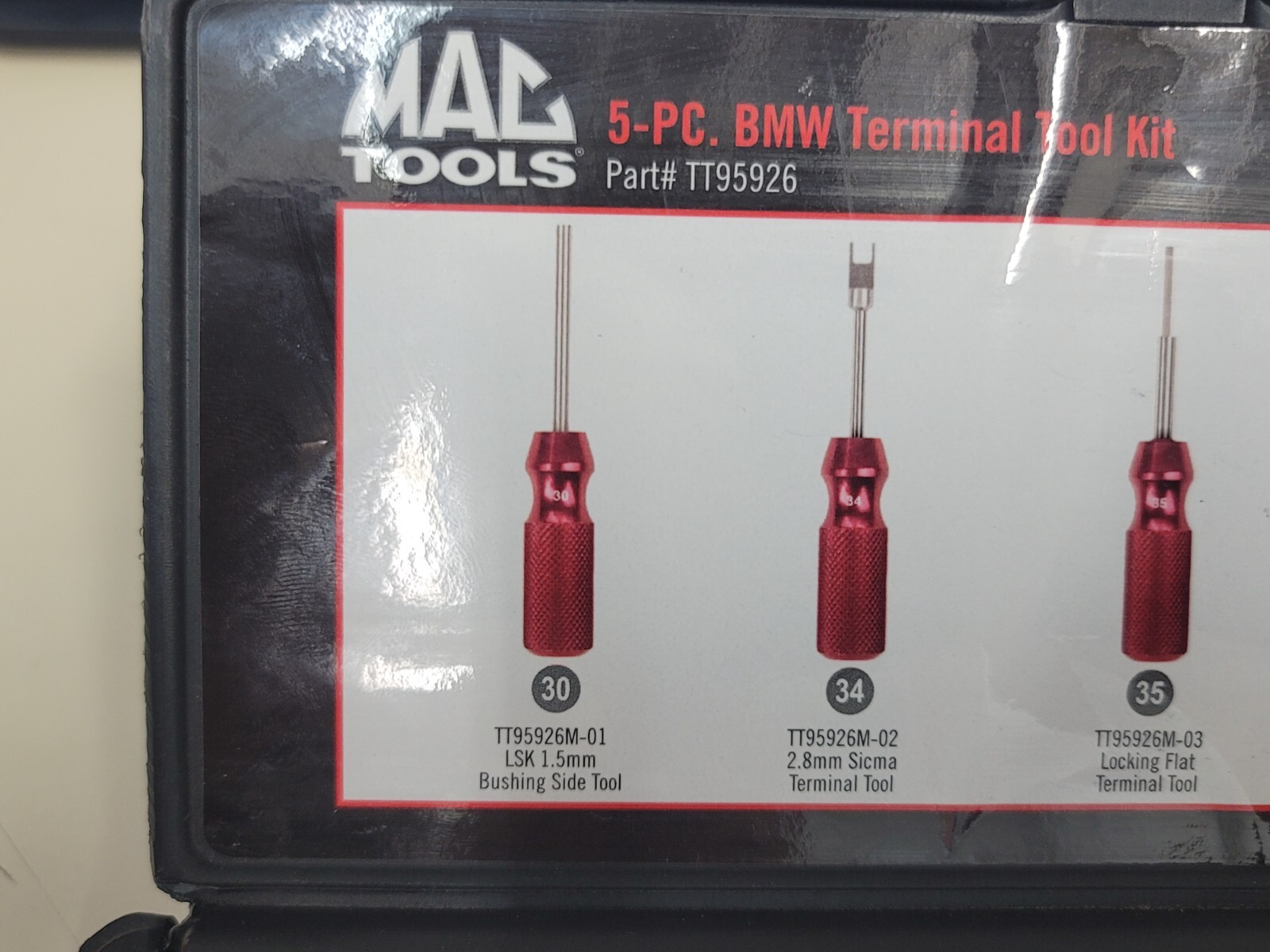 NEW UNUSED MAC TOOLS # TT95926 5 PIECE BMW TERMINAL TOOL KIT – T7