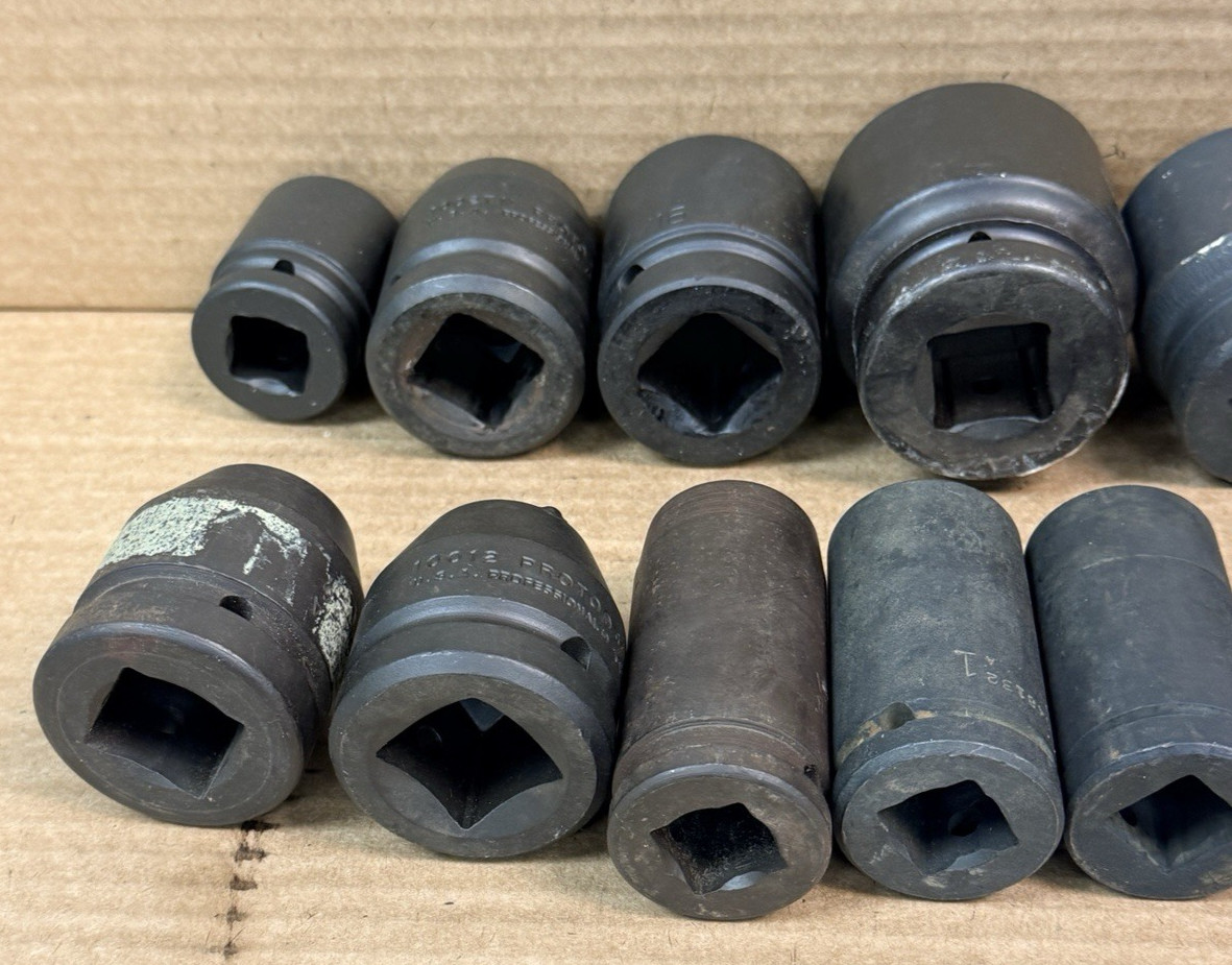 Heavy Duty USA Tool 1” & 3/4″ Impacting Socket 13pc Set Built To Last