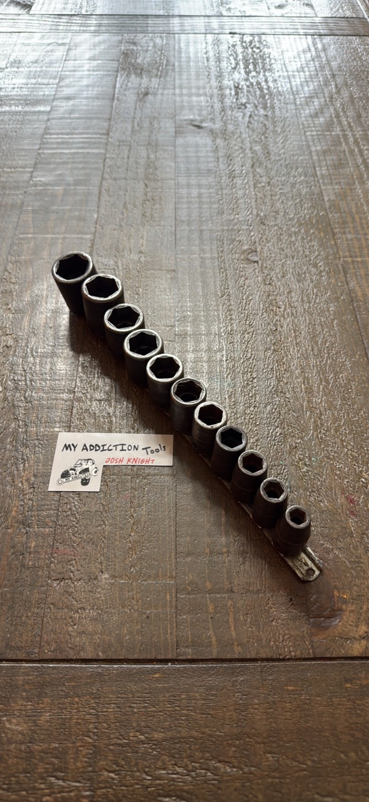Snap on 1/2” drive SAE shallow impact socket set no owner markings great working