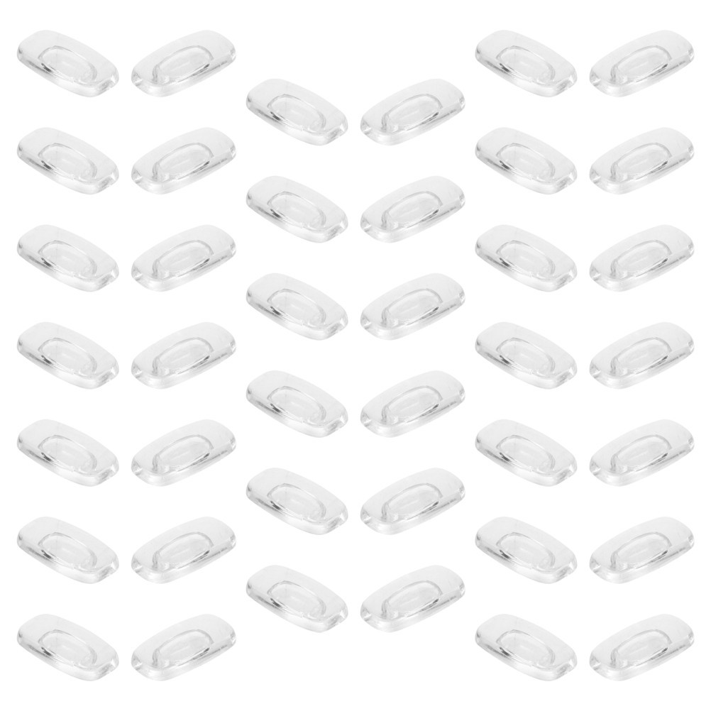 20 Pairs Eye Glass Nose Piece Pads Silicone for Eyewear Eyeglass Soft