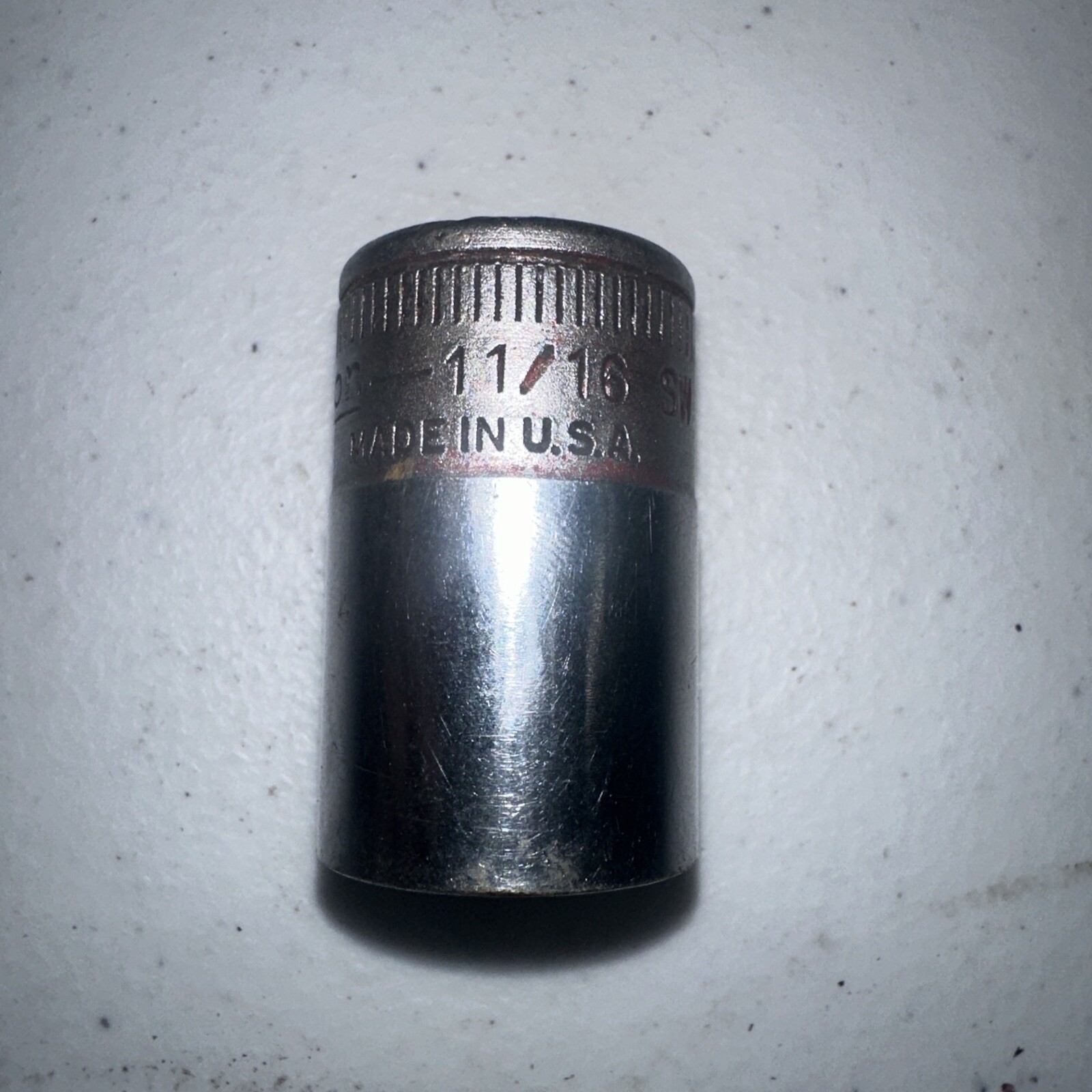 SNAP ON SW220 1/2″ Drive 12-Point SAE 11/16″ Shallow Standard Socket USA