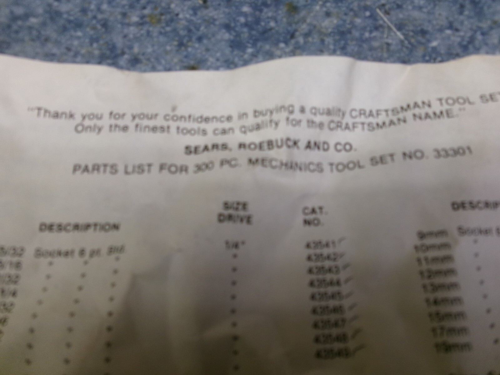 Craftsman USA 55-Piece 1/2″ Drive Socket Set NOS