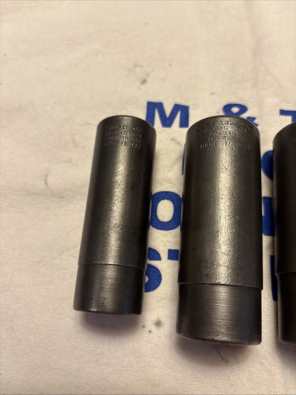 Snap-on Tools 1/2″ Drive 4pc Deep 6pt SAE Impact Socket Set SP240 – SP320 1/2