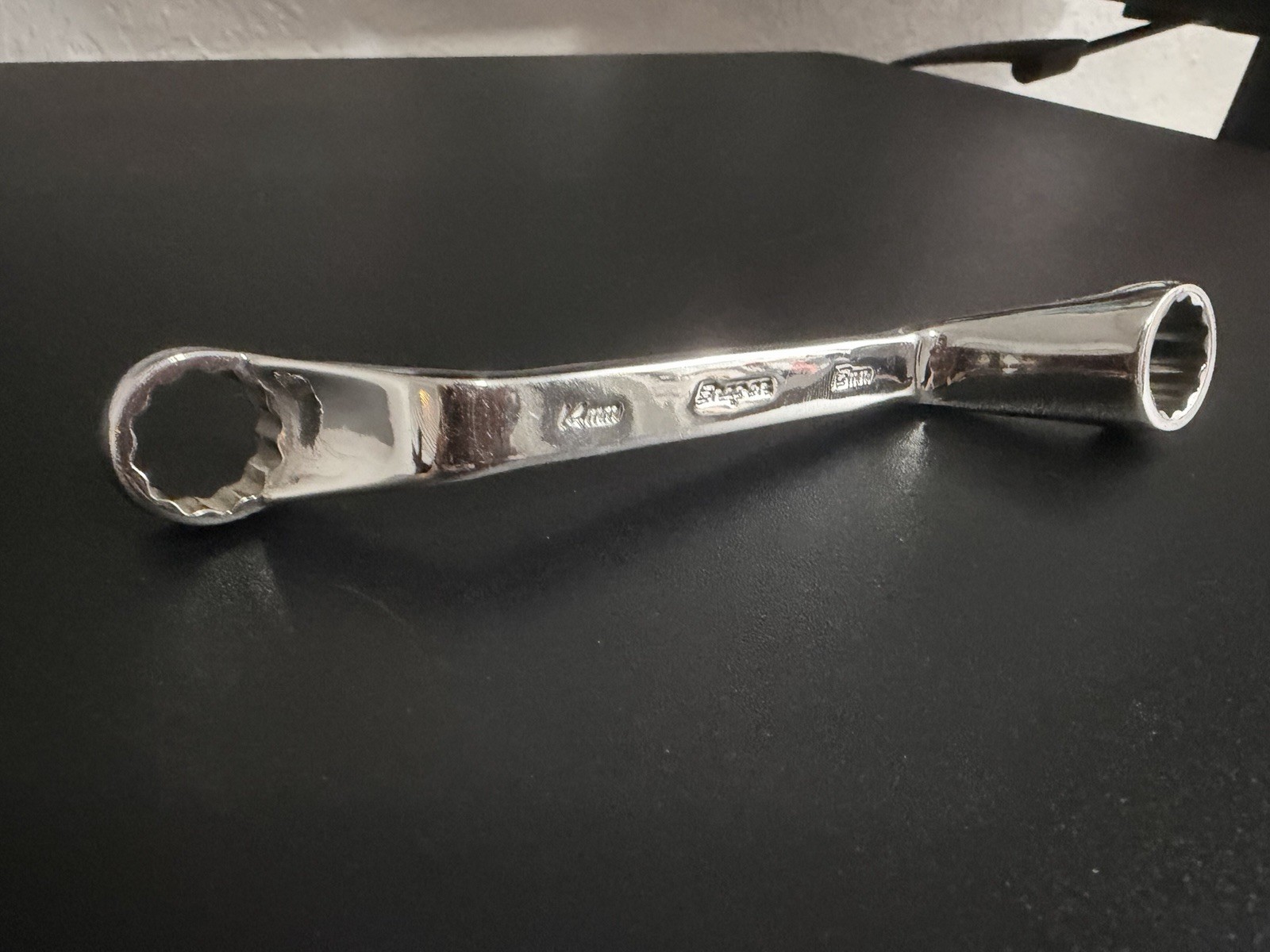 Snap-on Tools USA RARE Metric 14mm 15mm 12PT 60° Offset Box Wrench XSOM1415