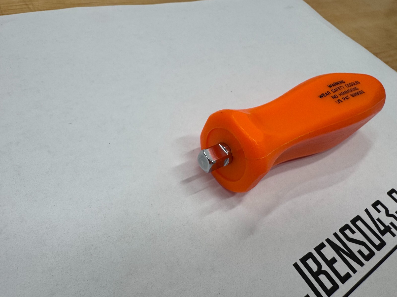 Snap-on Tools NEW RARE ORANGE 1/4″ Drive Hard Grip Stubby Shank Driver TM40BO