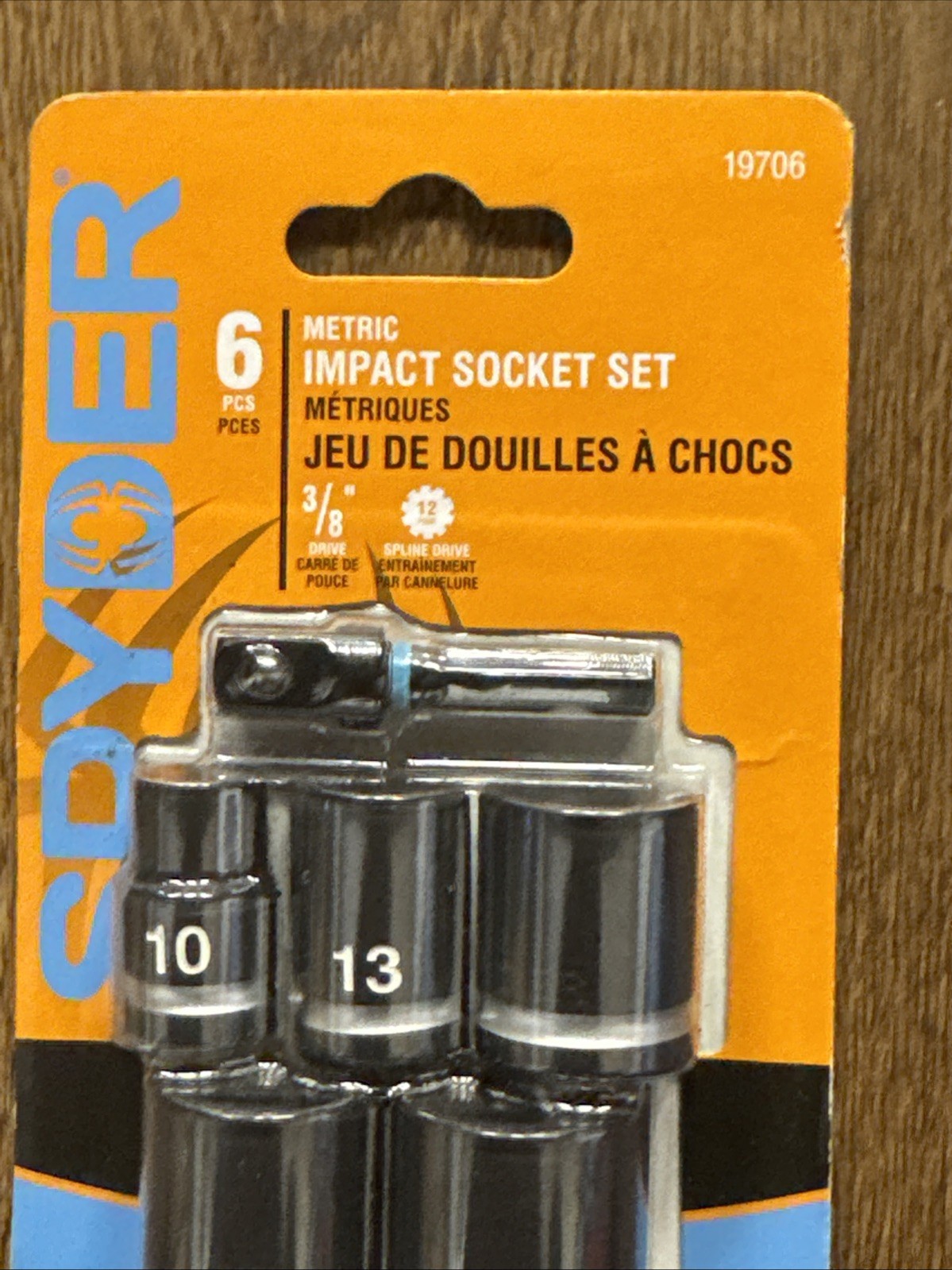 Spyder 6 -Piece Metric 3/8-in Drive Set 6-point/12-point/Spline/Star/Square Impa