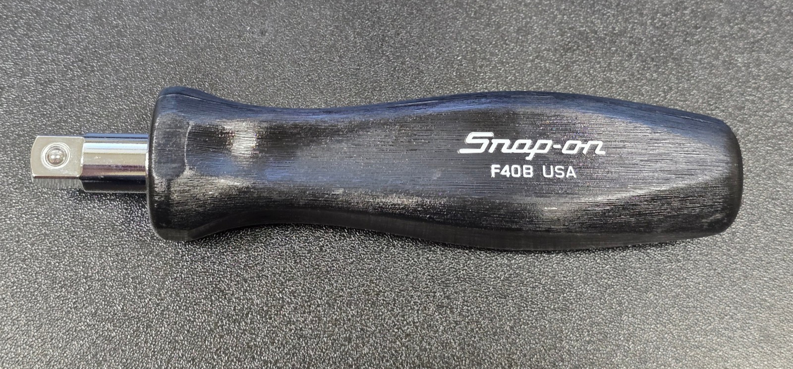 Snap On Tools f40b 3/8” drive 5-15/16” hard handle stubby shank driver black new